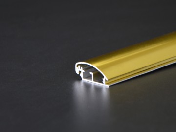2.5BCM亮金色广告型材/铝合金广告型材加工