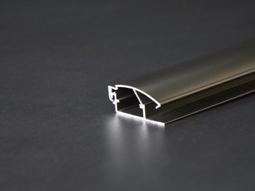 3.5CM香槟色开启式广告铝型材加工制作